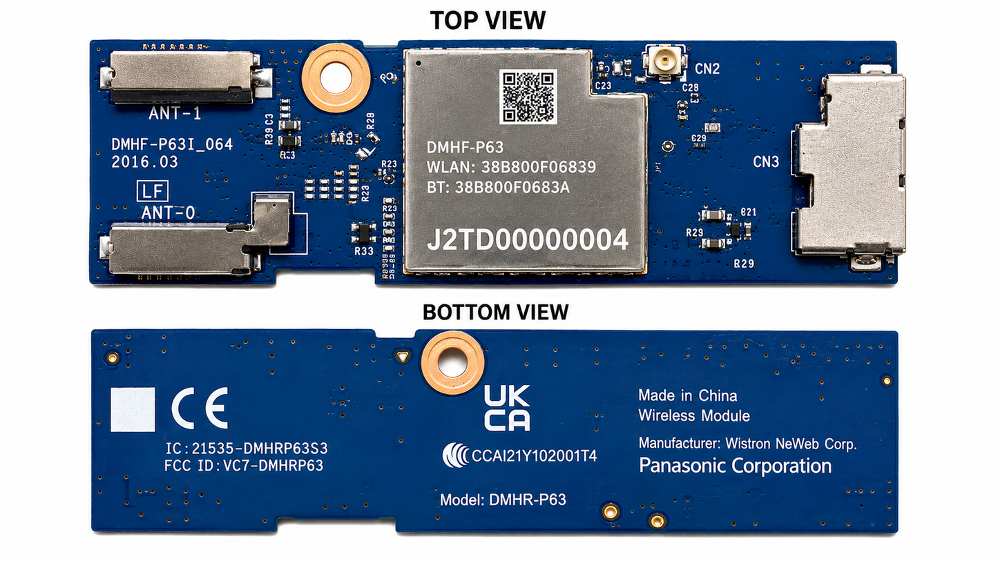 Panasonic DHUR-P63 WIFI board